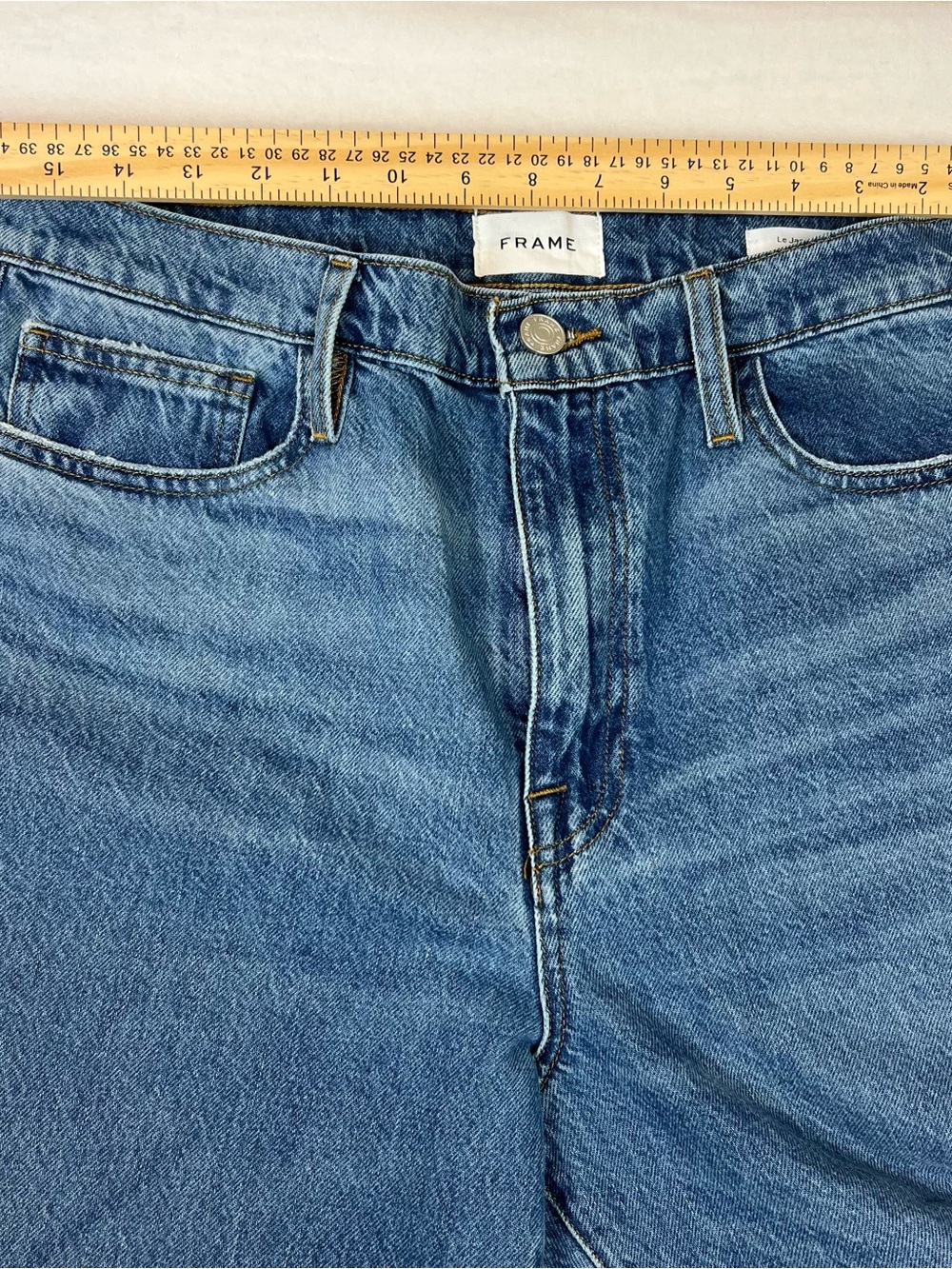 NWT Frame Le Jane Crop Jeans Womens 30 High Rise Straight Leg Denim $278 MSRP - Picture 5 of 9